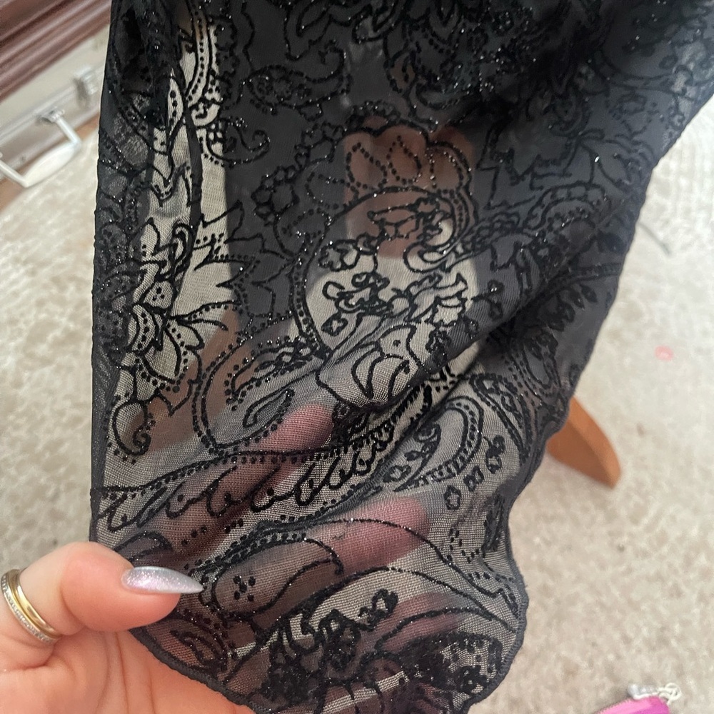 Vintage Sparkle Black Dress - Picture 4 of 9